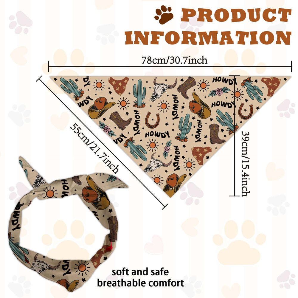 Arricraft bandana perro algodón suave, patrón claro para uso diario.