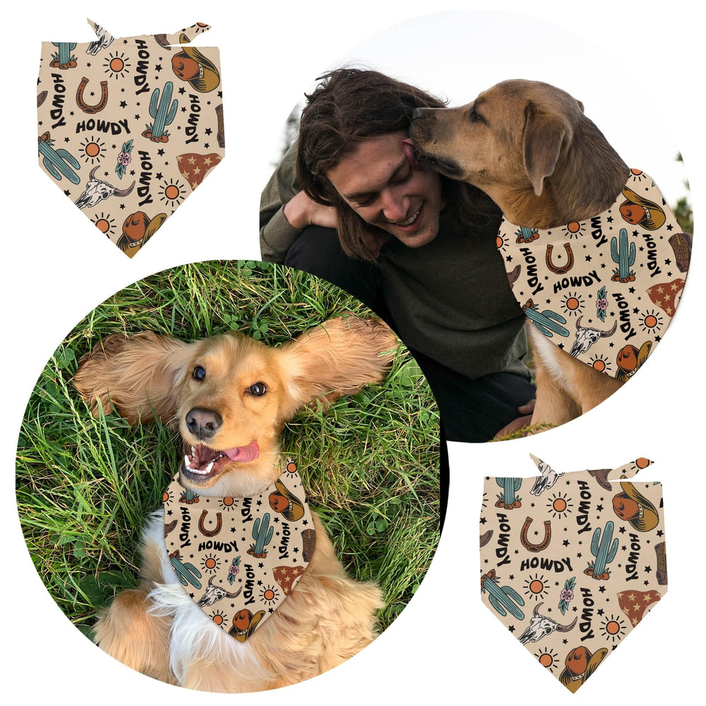 Arricraft bandana perro uso exterior, ideal para parque y playa con estilo vaquero.