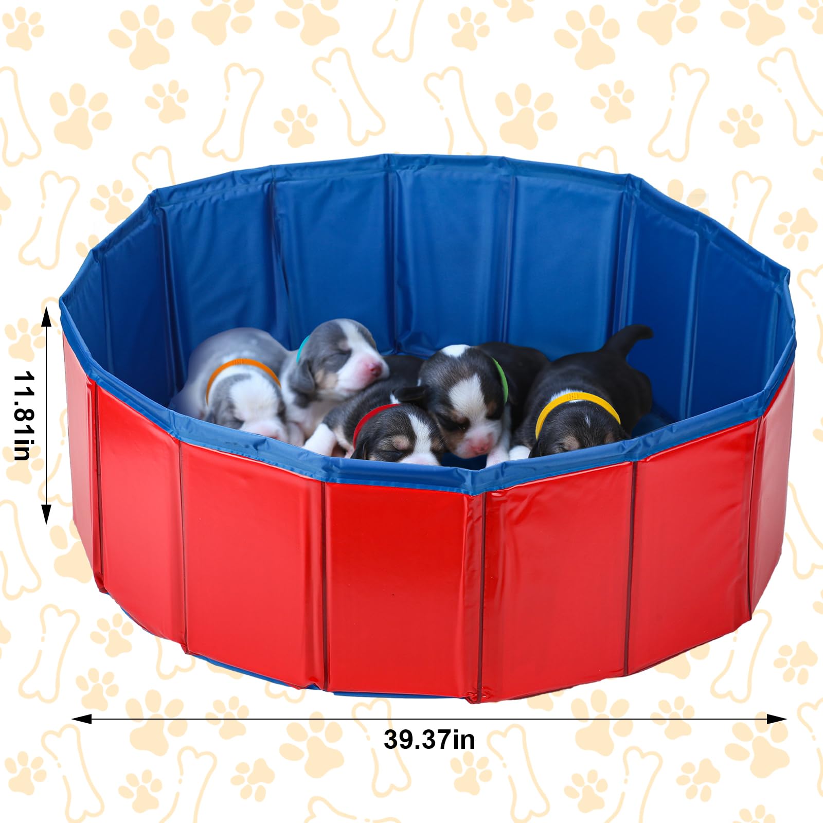 Arrowbash corral de cría de 100 cm para cachorros, espacio cómodo para crecimiento