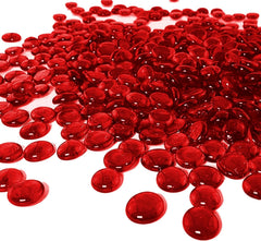 ARSUK piedras de cristal rojas para jarrones, color vibrante y brillo duradero