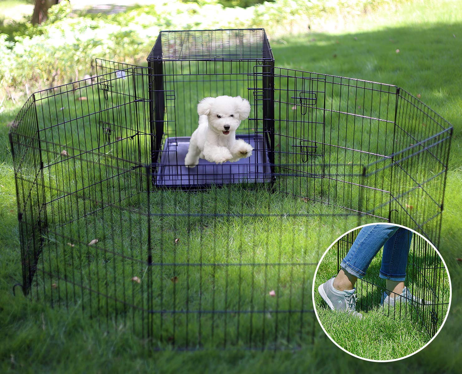 Artmeer Playpen configuración flexible con clips para adaptar el espacio