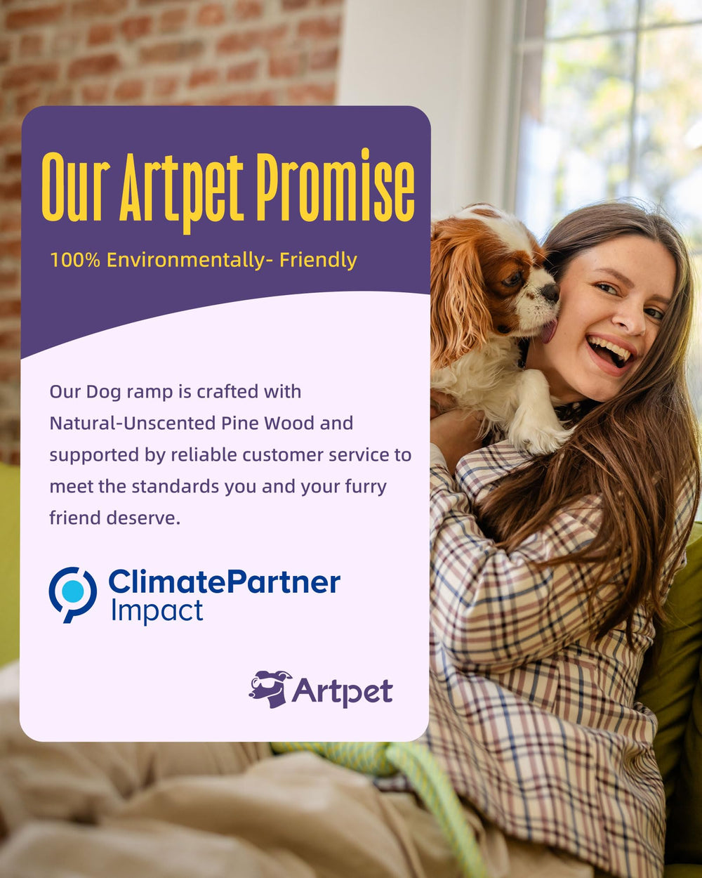 Artpet rampa soporta hasta 35 libras, estable para perros pequeños.