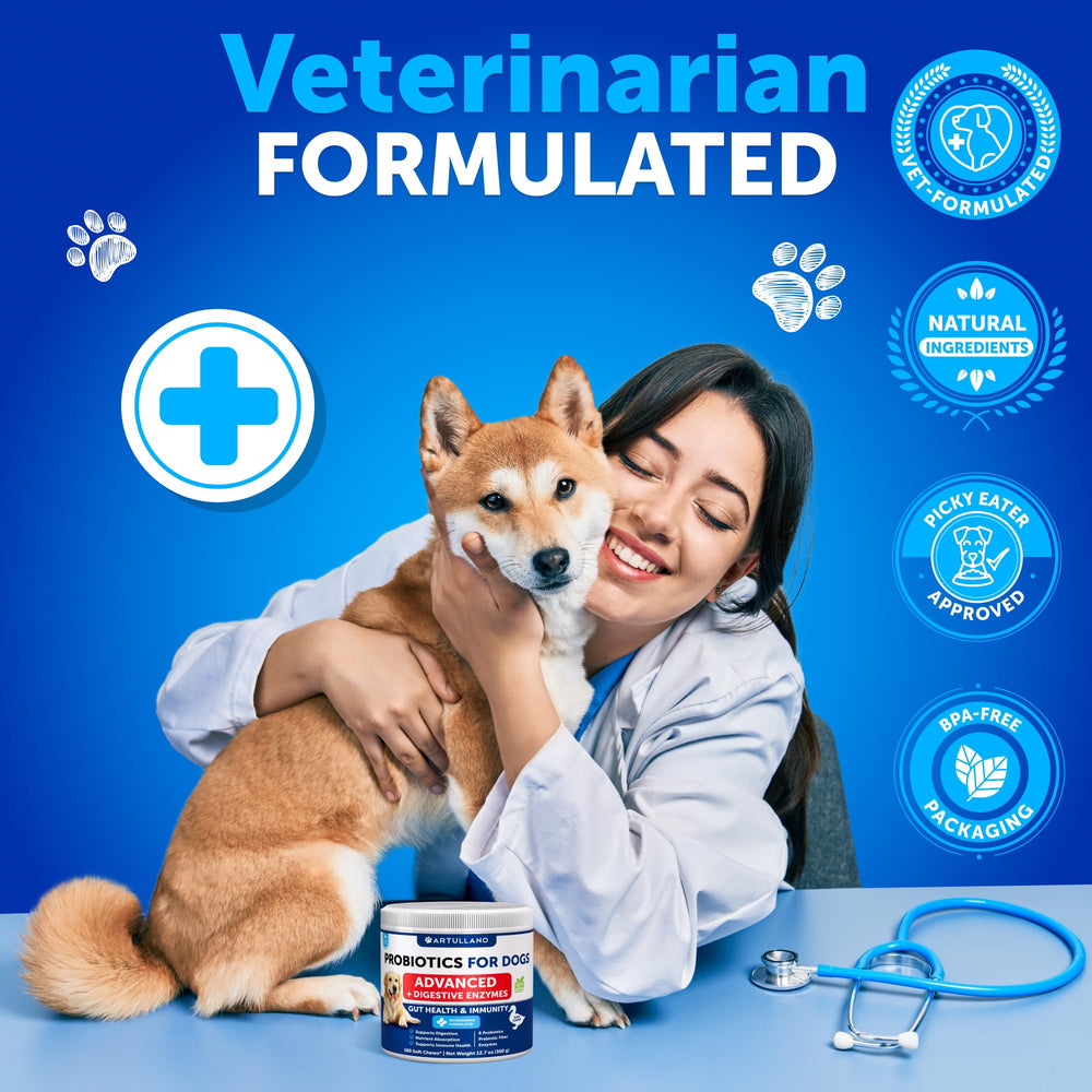 Artullano Probióticos para perros aptos para todas las razas y edades.