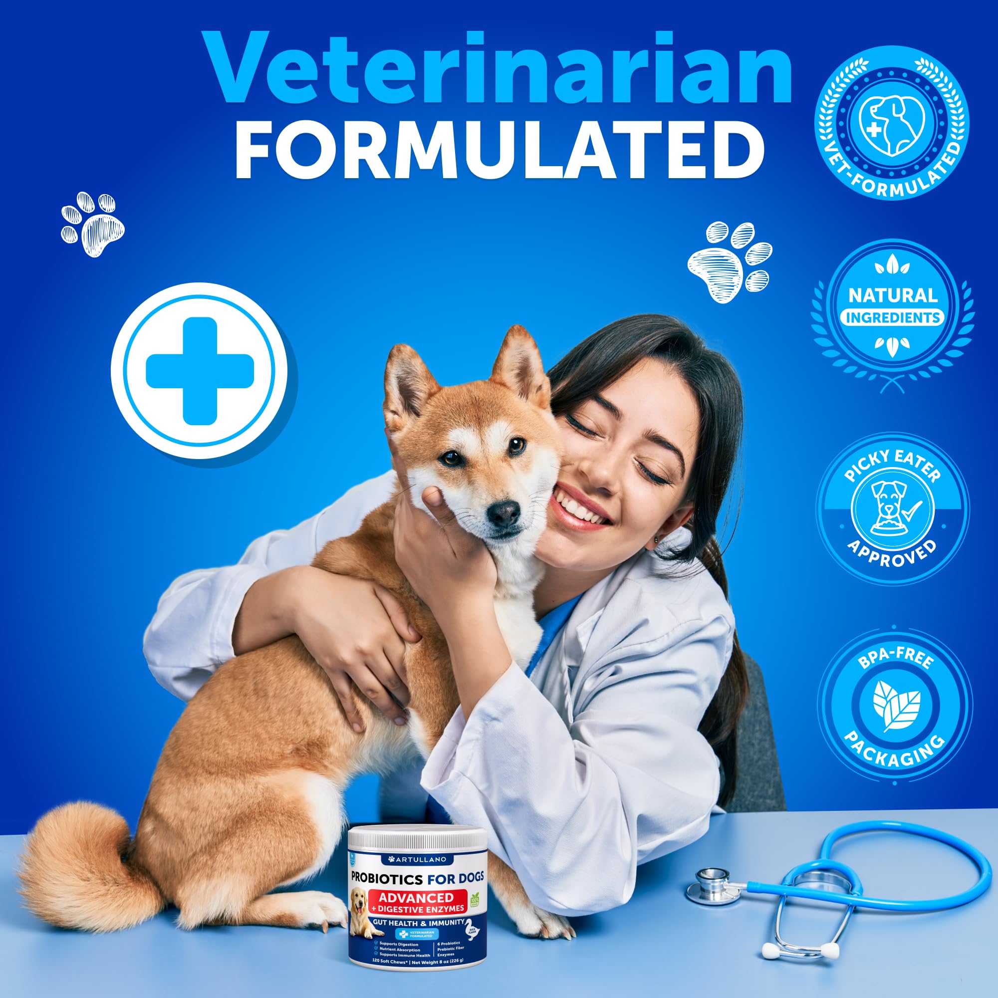 Artullano probióticos para perros: aptos para todas las razas y edades.