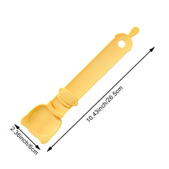 Cuchara Arvintas con botón ergonómico facilita dosificar comida húmeda para el gato.