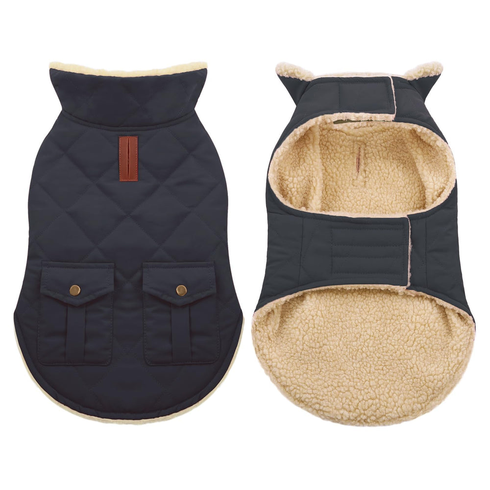 ASENKU abrigo-perro-forro-peluche-caldo-xl ofrece calidez suave para salidas invernales