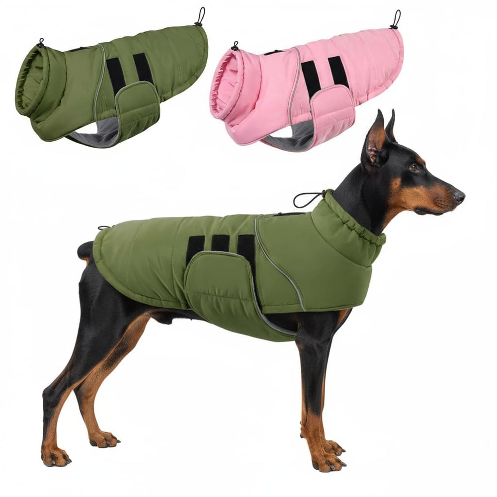 ASENKU abrigo extra cálido para perros grandes, ideal para paseos en frío.