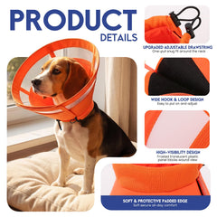 ASENKU collar ajustable con correa de sujeción y velcro para un ajuste preciso.