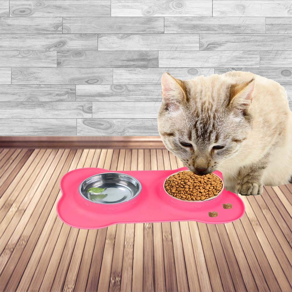 Conjunto AsFrost para perros y gatos para comidas diarias.
