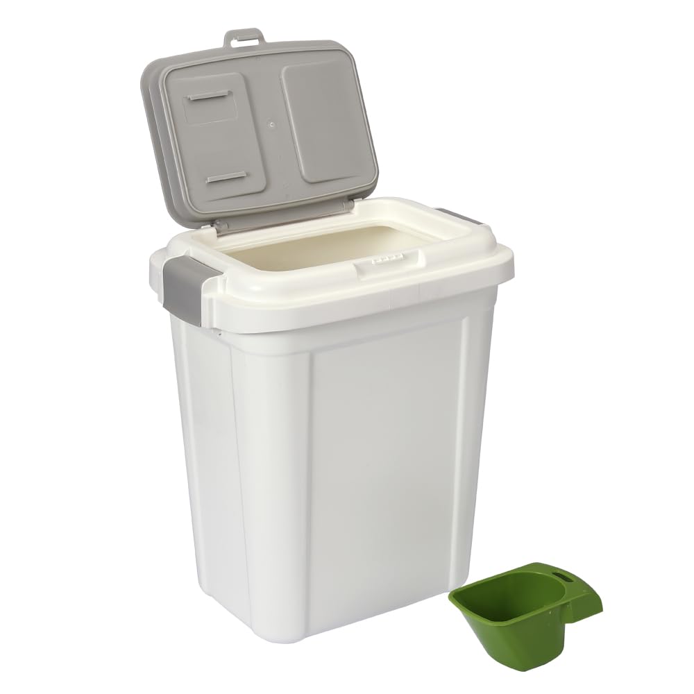 Ashfield & Harkness contenedor de alimento para mascotas 23qt con cierre hermético para frescura.