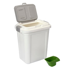 Ashfield & Harkness contenedor de alimento para mascotas 23qt con cierre hermético para frescura.