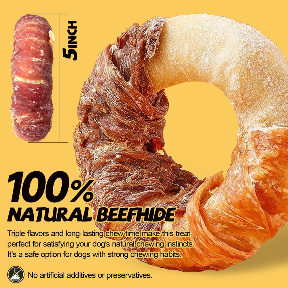 ASMPET piel de res natural rica en colágeno para pelaje y articulaciones