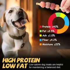 ASMPET snacks ricos en proteínas con omega-3 para crecimiento y salud.