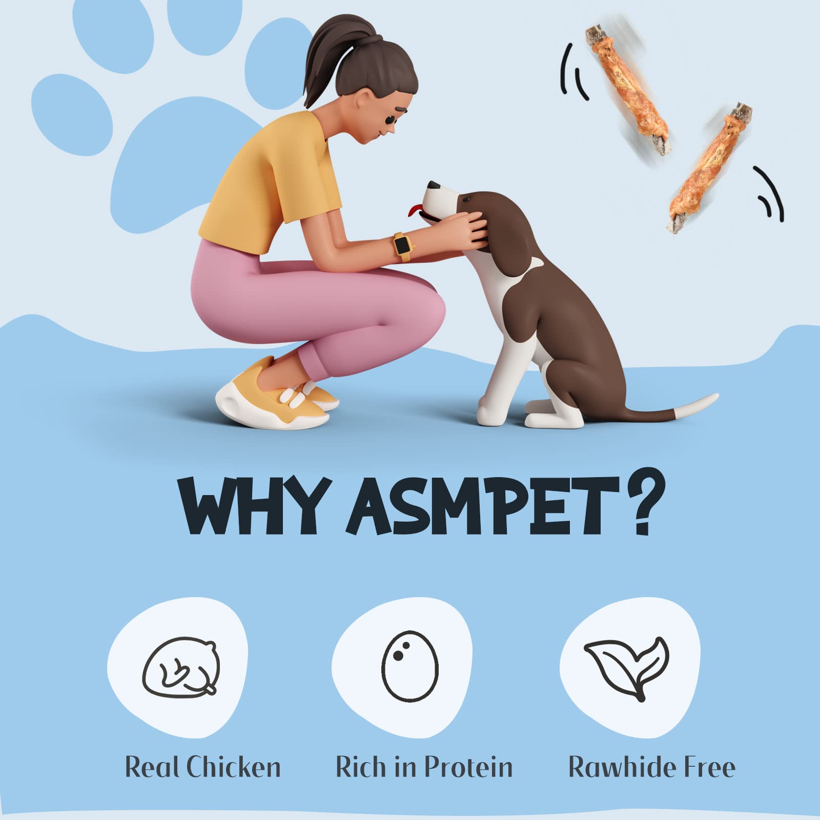 ASMPET Sabor natural pollo-bacalao: sabor apetecible y nutritivo