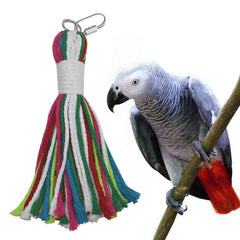 ASOCEA cuerda de algodón para aves colgante, entretenimiento diario