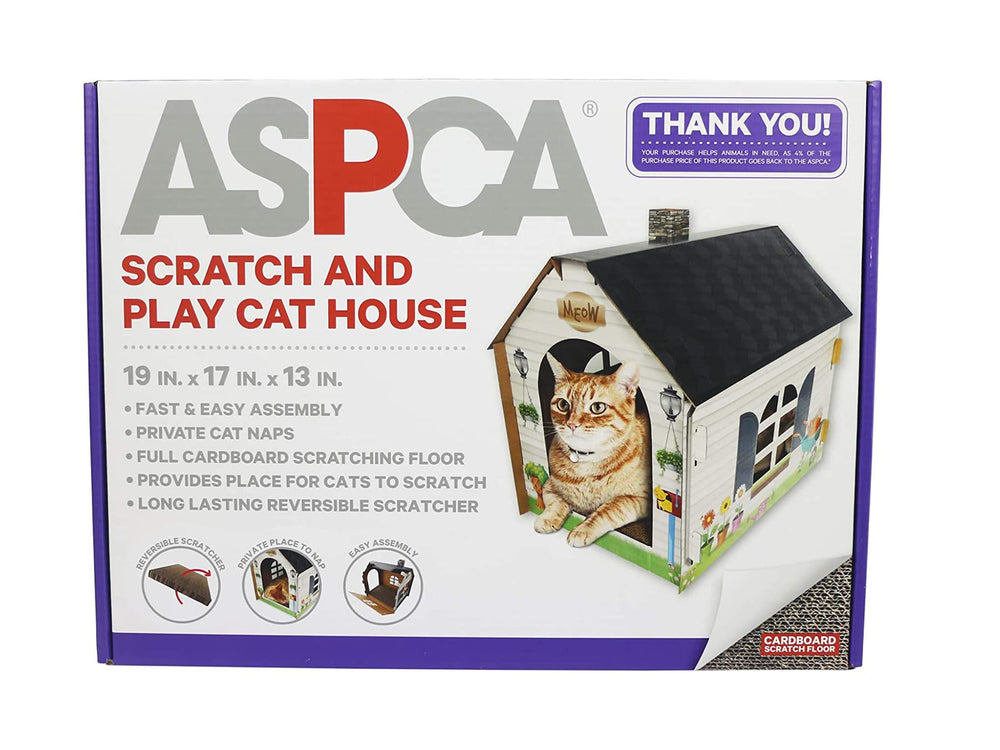 Montaje fácil de la casa ASPCA con instrucciones incluidas.