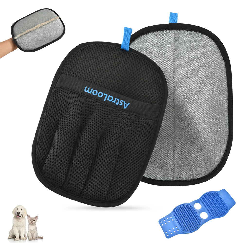 AstraLoom guante quita pelo para perros y gatos, ideal para muebles.