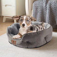 Asvin base antideslizante de tela gris mantiene la cama estable.