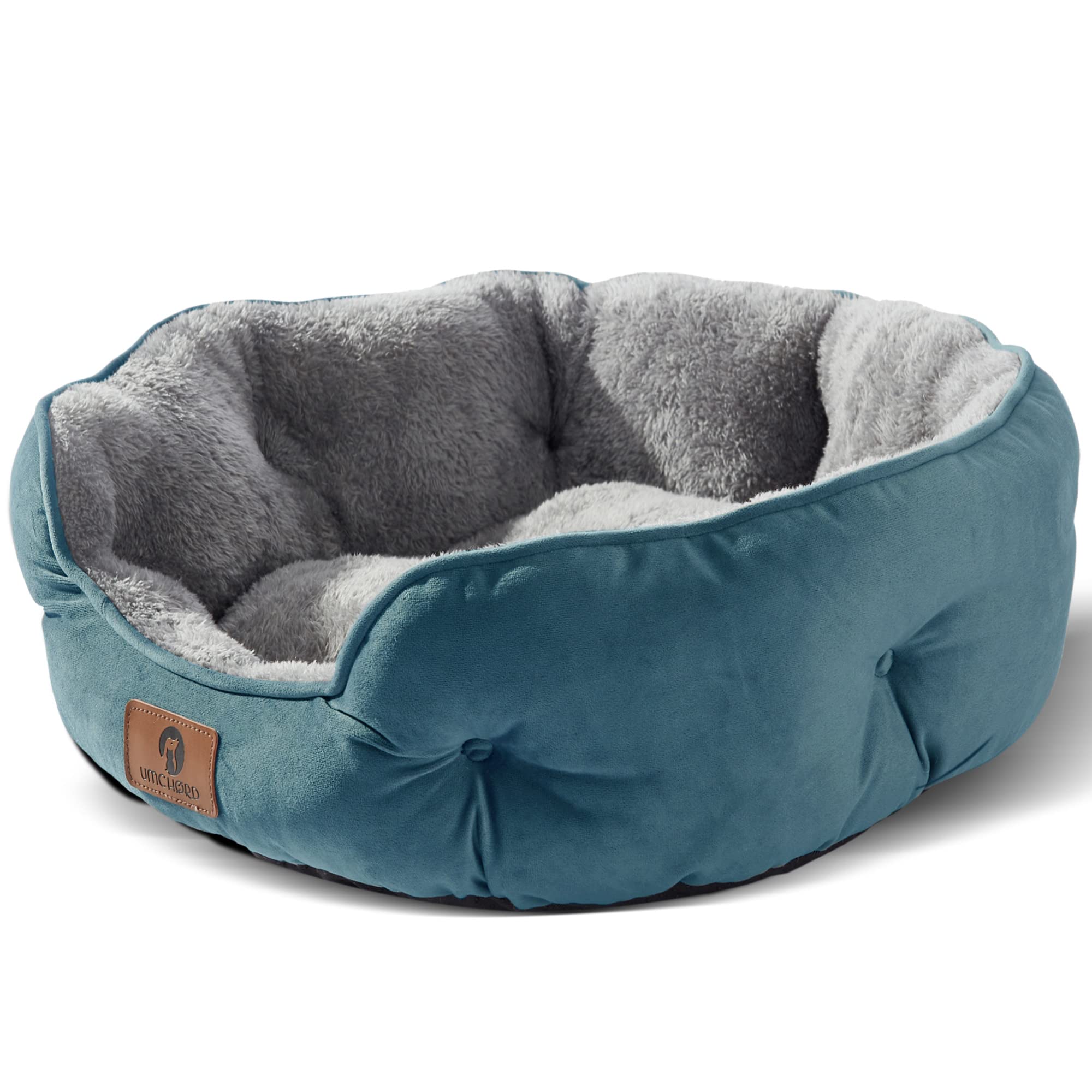 Asvin cama pequeña para perros, interior suave para descanso cómodo