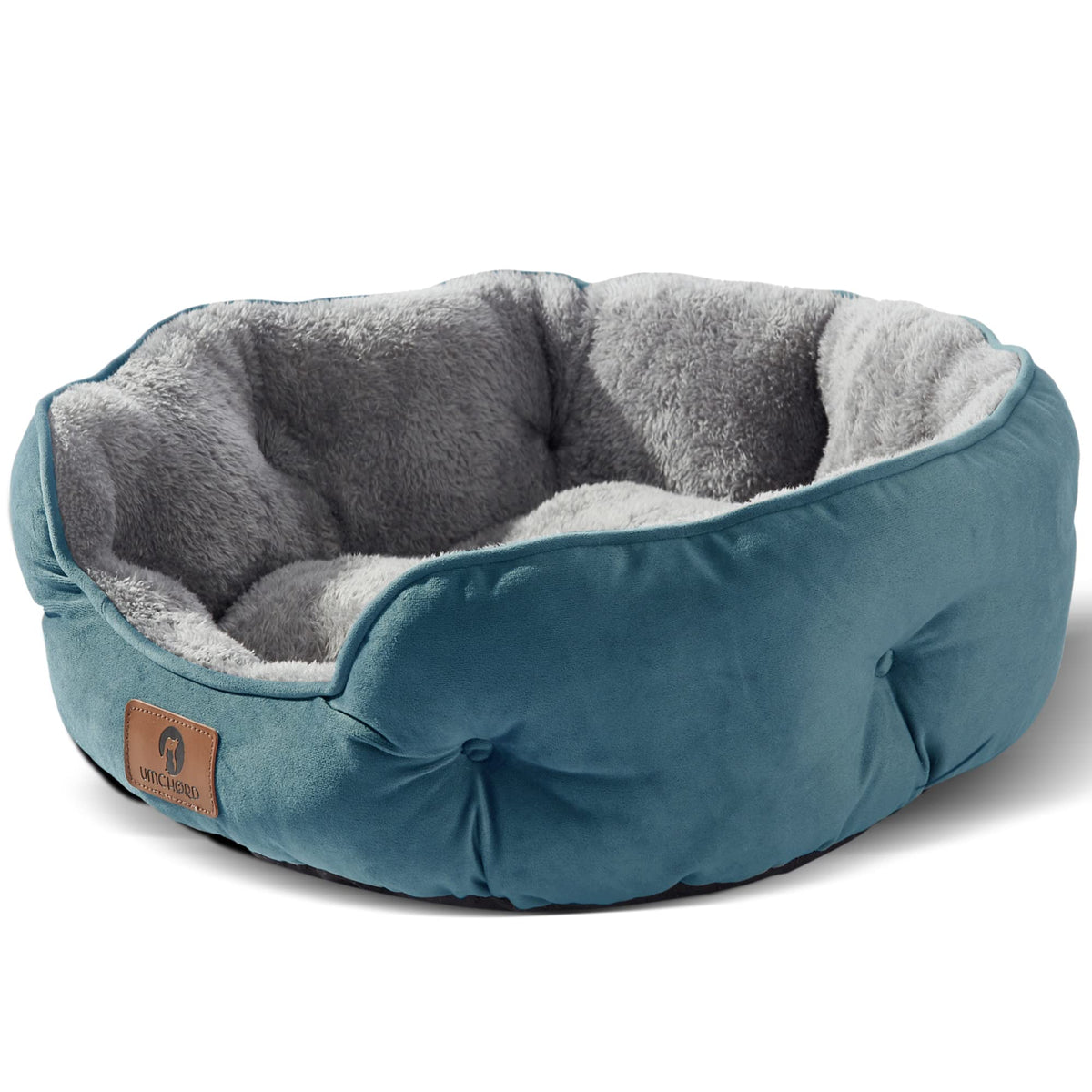 Asvin cama pequeña para perros, interior suave para descanso cómodo