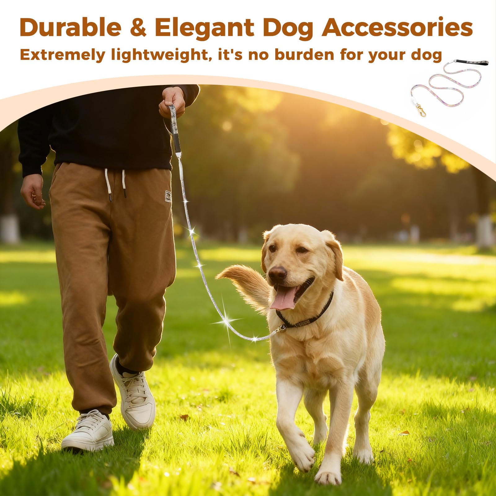 Atiansen para perros pequenos-medianos ofrece control suave y cómodo.