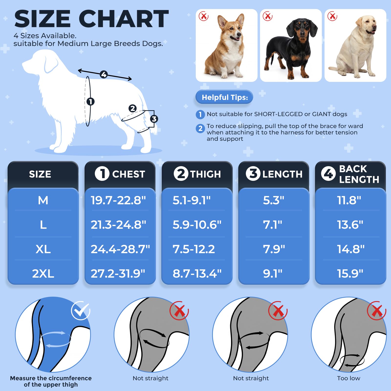 Atiansen cierre-velcro-ajuste facil para colocar y adaptar al tamaño del perro.