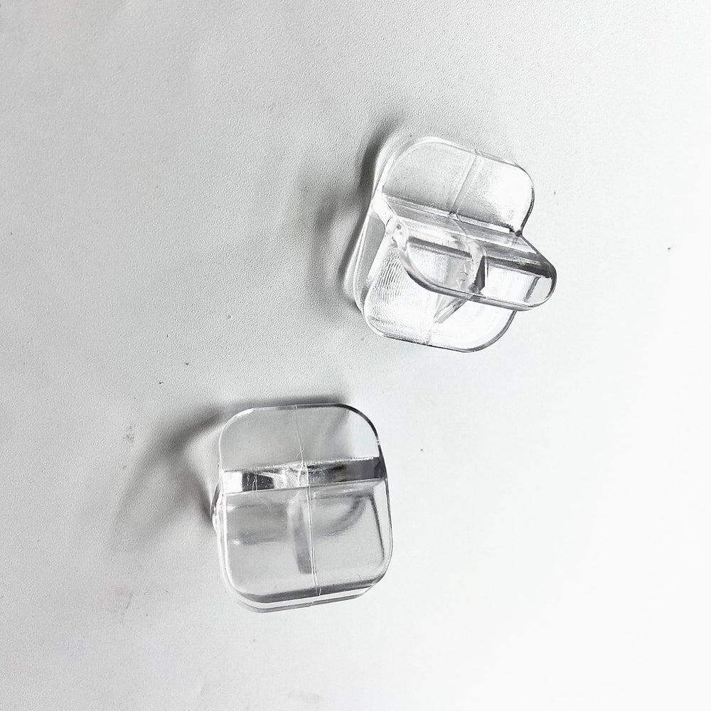 Accesorio clip cristal auaurly, compatible con 3-5 mm de grosor.