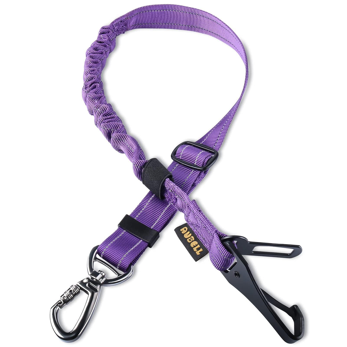 AUBELL correa de asiento para perro en coche, ajuste 3 en 1 para seguridad.