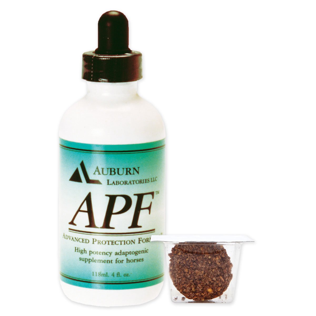 APF de Auburn Laboratories: vertido desde la botella para apoyar el bienestar del caballo
