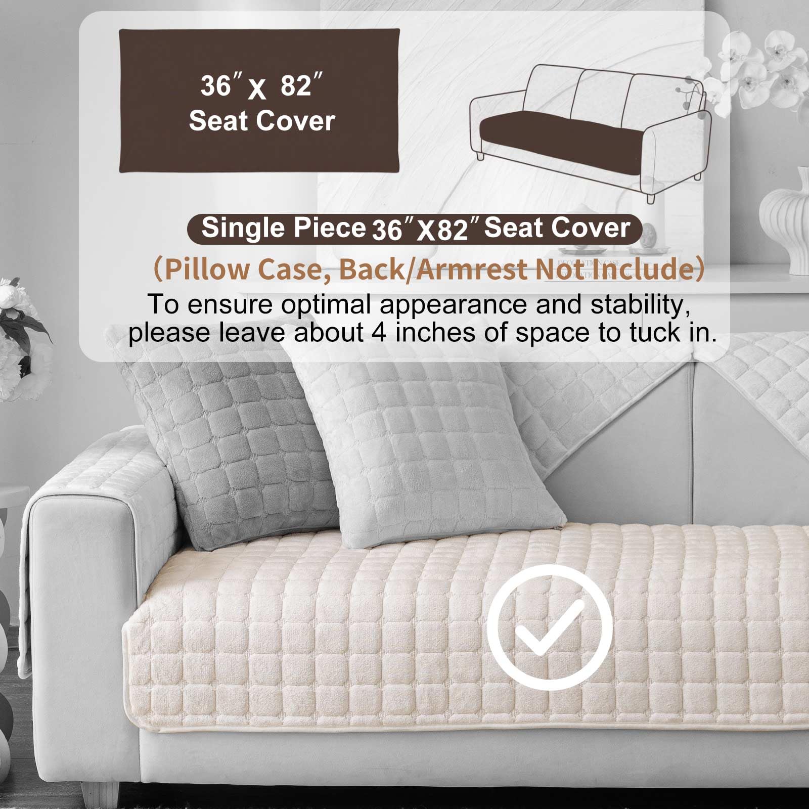 Aucrovee velvet detalle tela: tacto suave, menos pelos