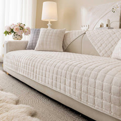 Aucrovee funda velvet sillón blanco 36x82: suave y protegida para mascotas