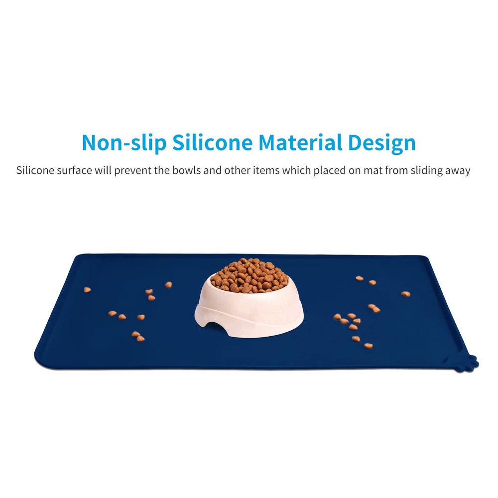 AUDWUD alfombrilla antideslizante para comida y agua, mantiene cuencos estables.