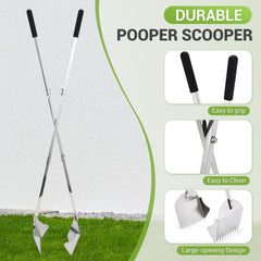 AugFir Pooper Scooper acero inoxidable, resistente y duradero para uso prolongado