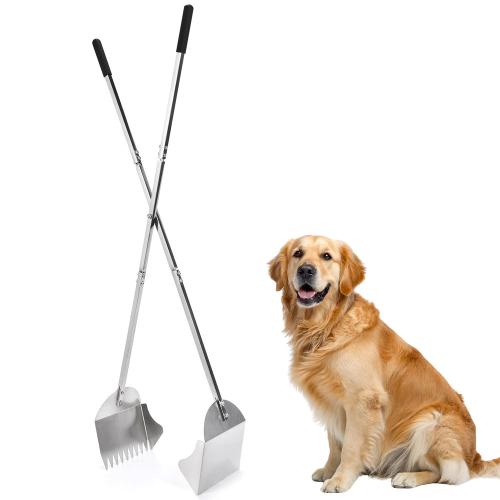 AugFir Pooper Scooper gran apertura para perros grandes, facilita limpieza tras paseos