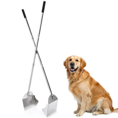 AugFir Pooper Scooper gran apertura para perros grandes, facilita limpieza tras paseos