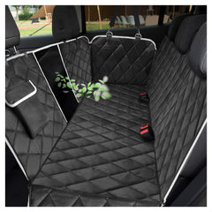AULDEY funda-asiento-perro-coche-impermeable protege la tapicería en viajes.