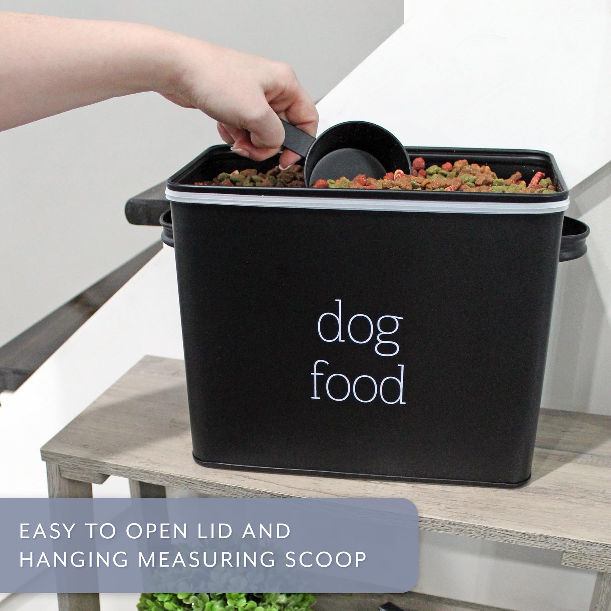 AuldHome bin multiuso para comida o golosinas de perros.