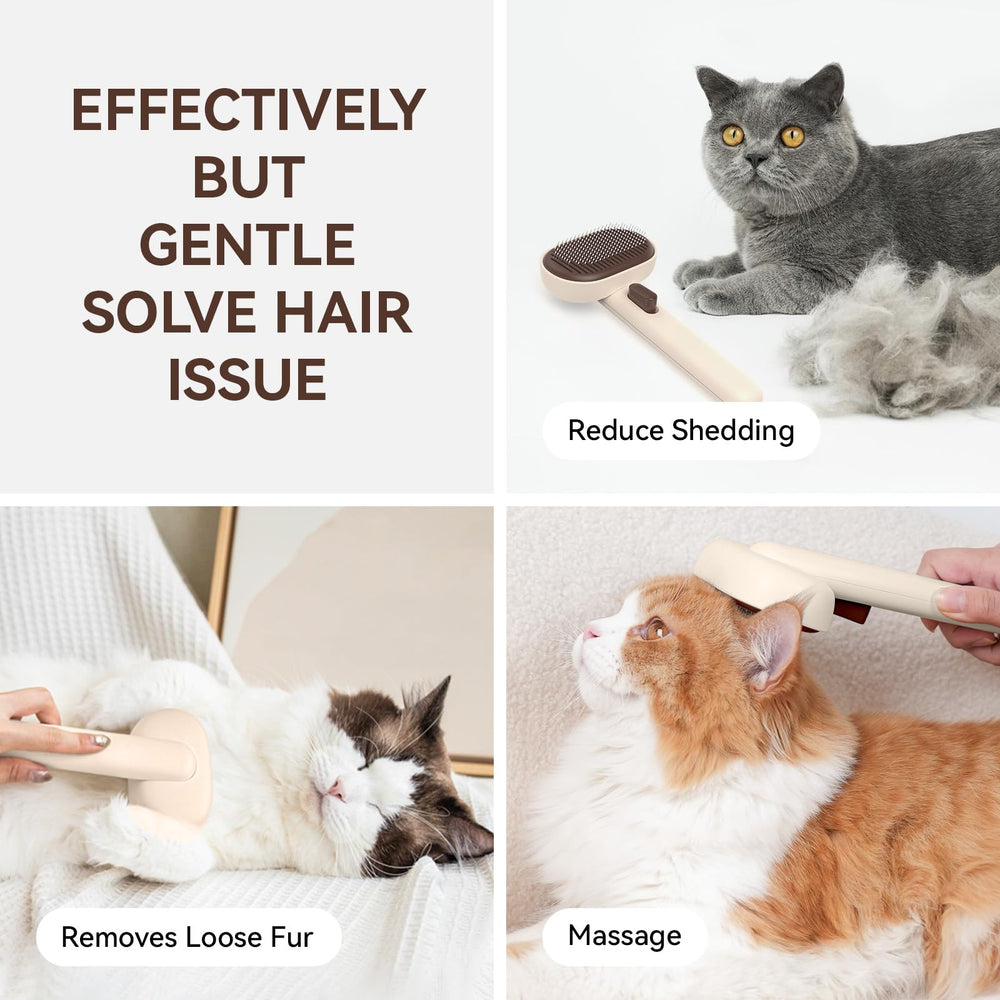 Cepillo Aumuca para gatos de pelo largo, deshace enredos y pelo suelto.