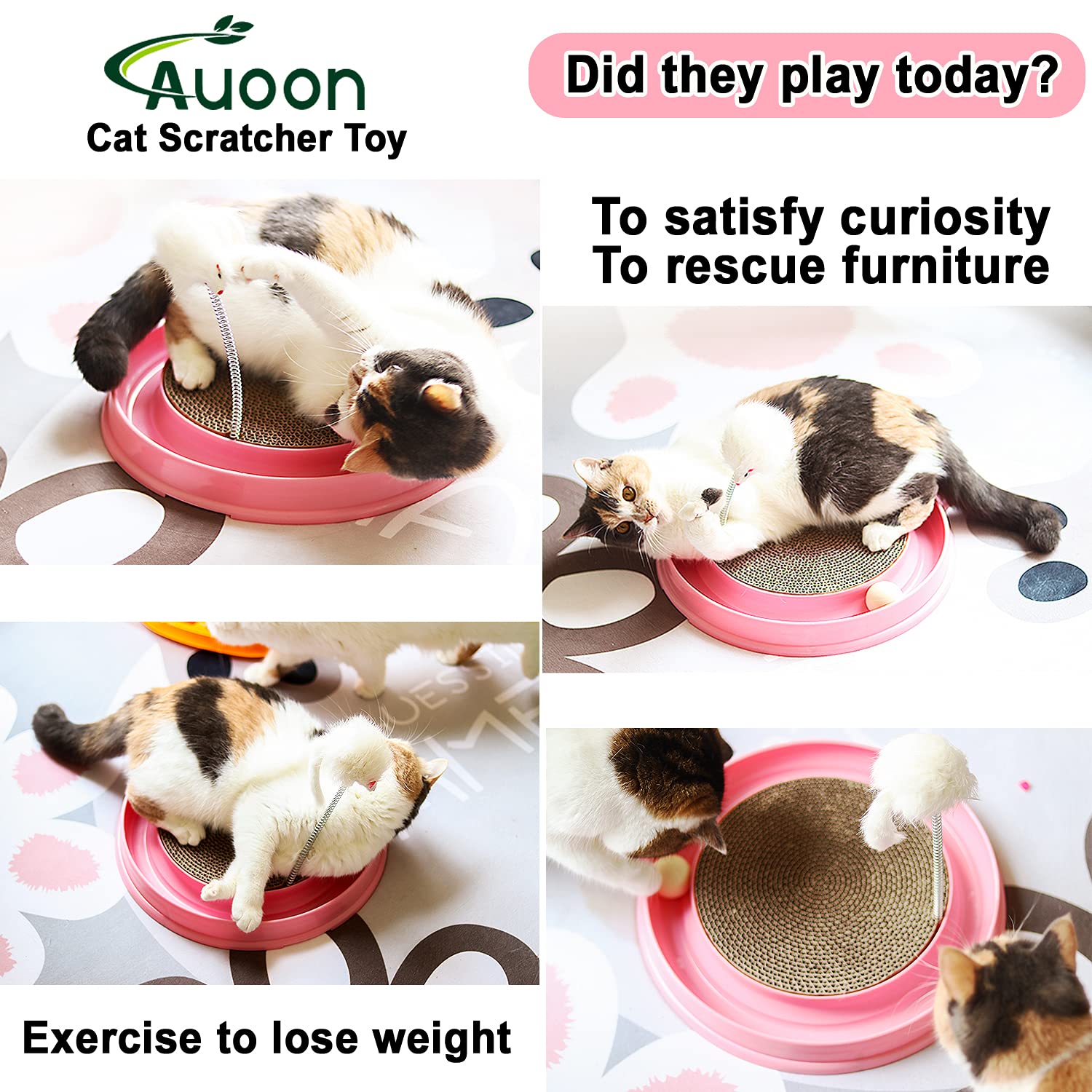 AUOON Uso-multi-gatos ideal para hogares con varios felinos.