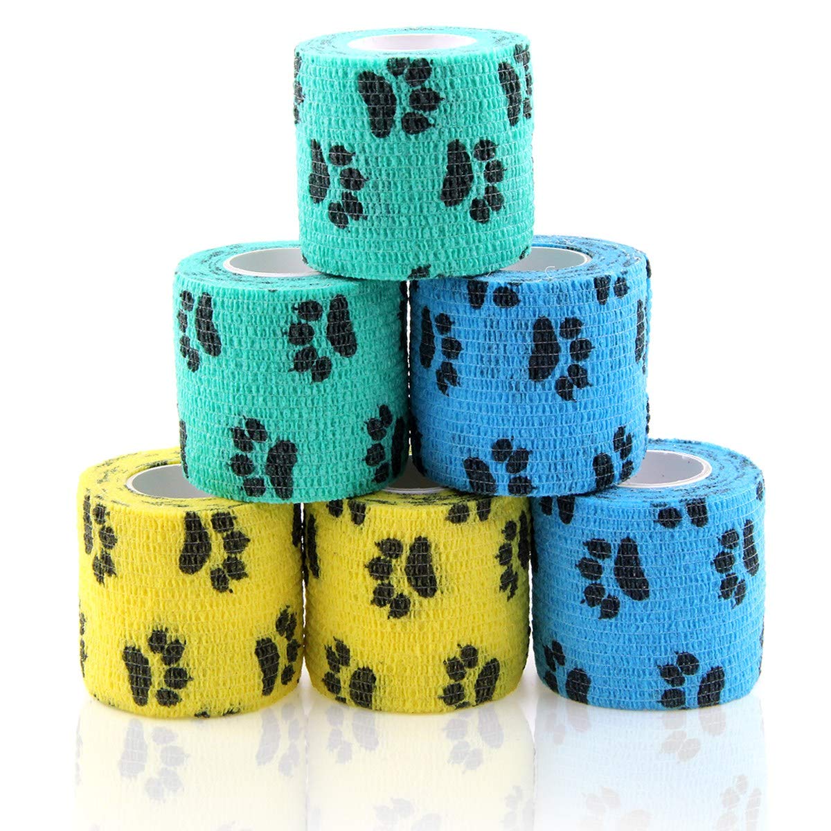 AUPCON Vet Wrap rollo cohesivo de 2 pulgadas listo para primeros auxilios