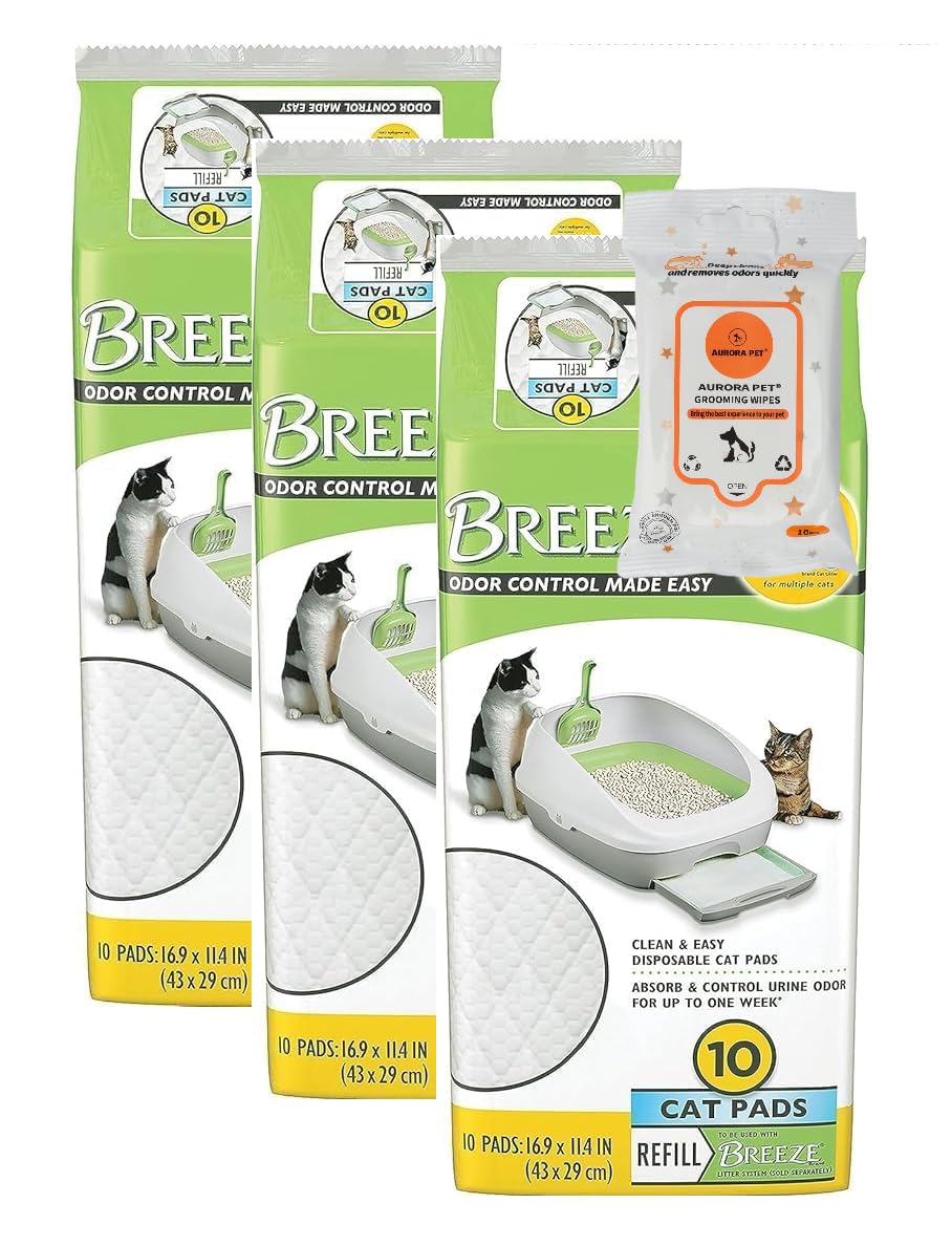 Aurora Pet Cat Breeze pad refill, control de olores y absorción en la caja de arena.