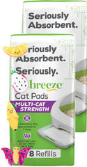 Aurora Pet Tidy Cat Breeze: recambio de almohadillas para varios gatos, alta absorción.