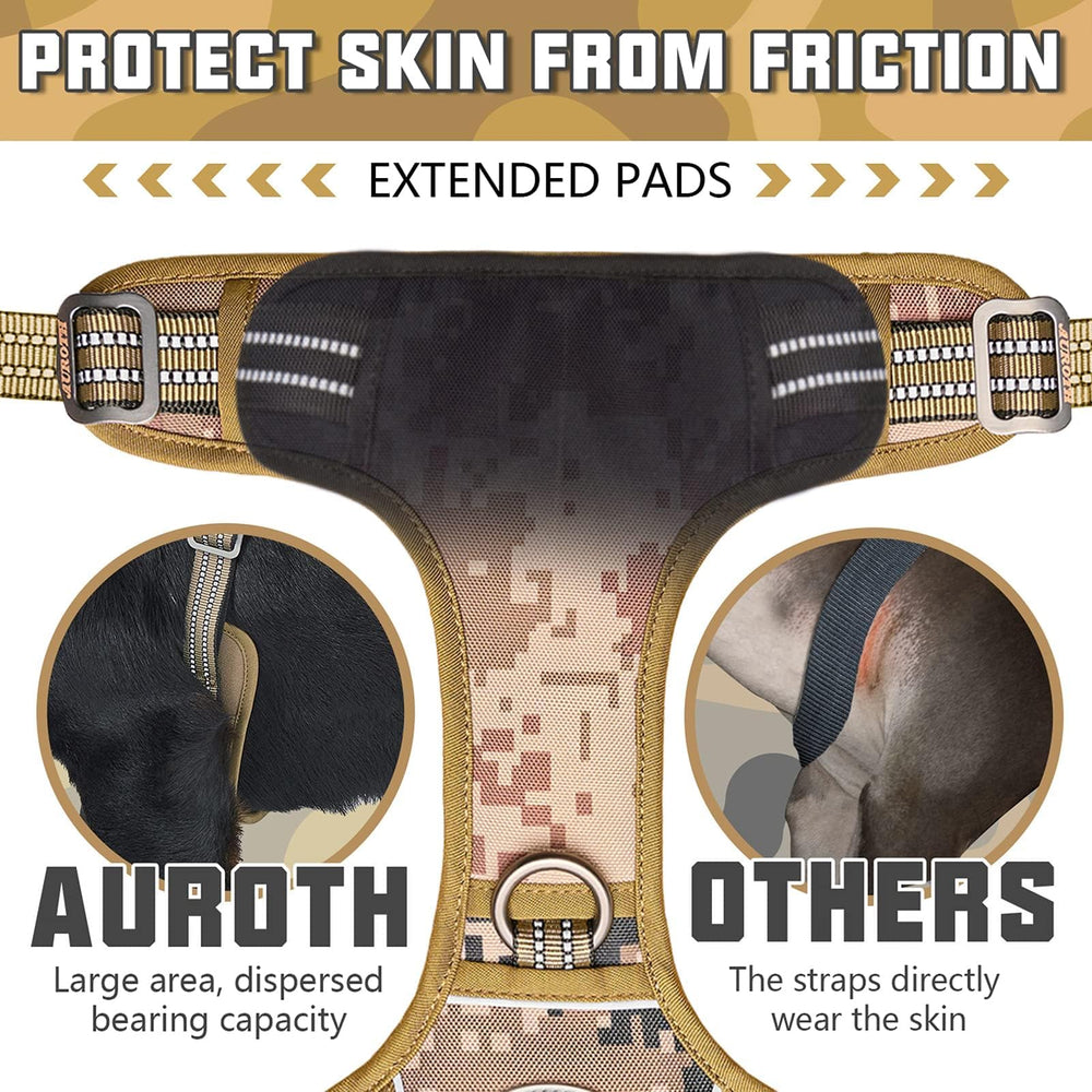 AUROTH arnés táctico con sistema MOLLE desierto camo: añade equipo