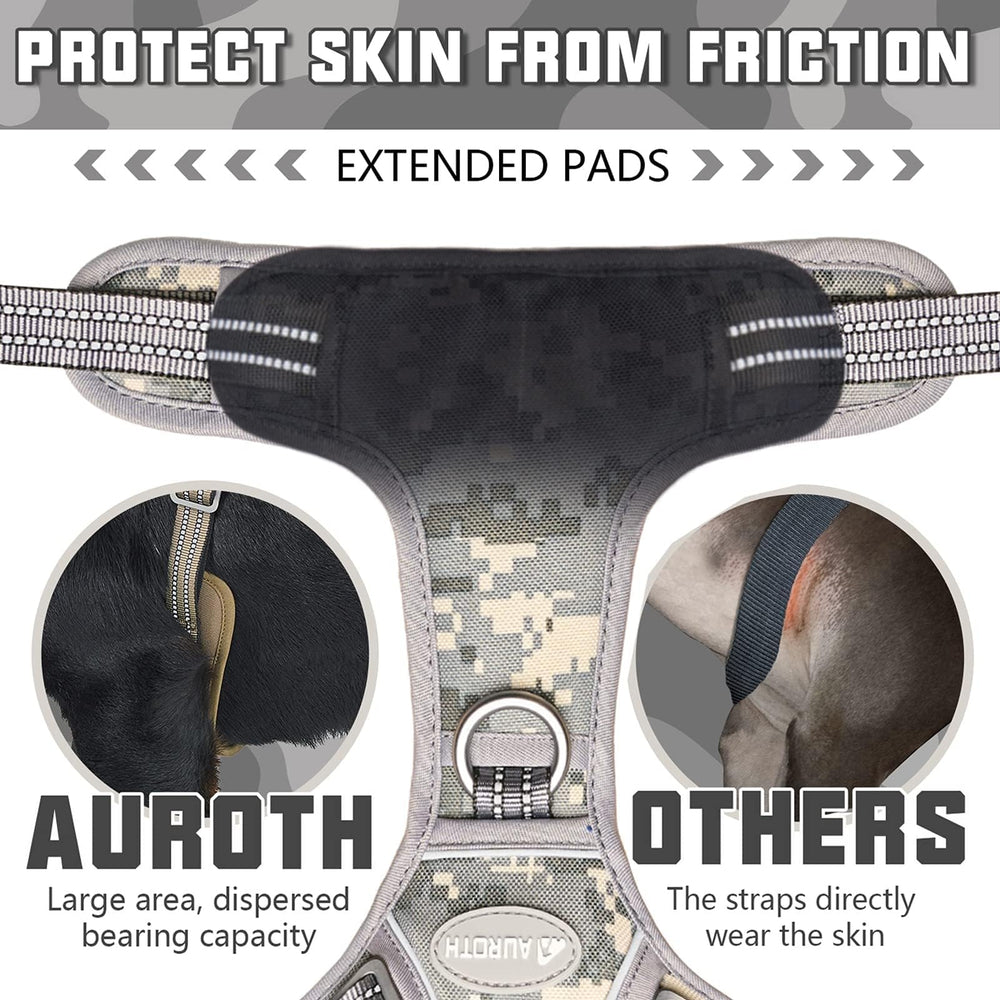 AUROTH Arnés con reflector y malla de aire para mayor visibilidad y comodidad.