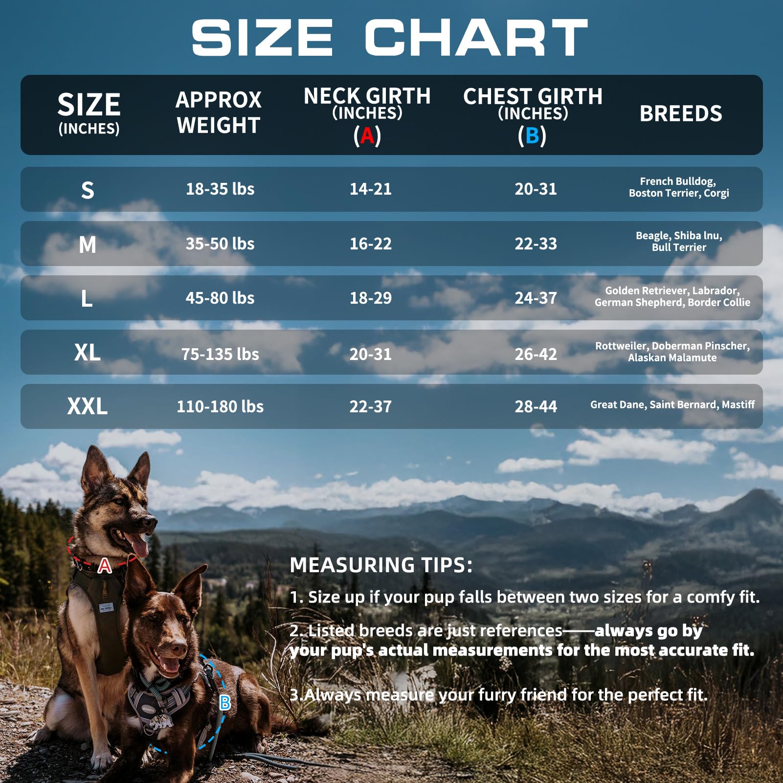 Arnés AUROTH táctico, talla M, ajuste seguro para perros medianos.