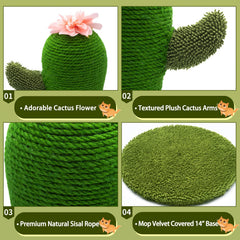 AUSCAT brazos de felpa del cactus, suaves para jugar de forma segura.