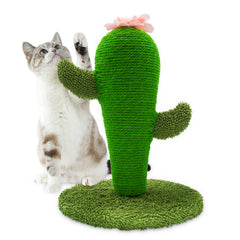 AUSCAT poste de rascar cactus con base circular de 14 pulgadas para interiores, protege muebles.
