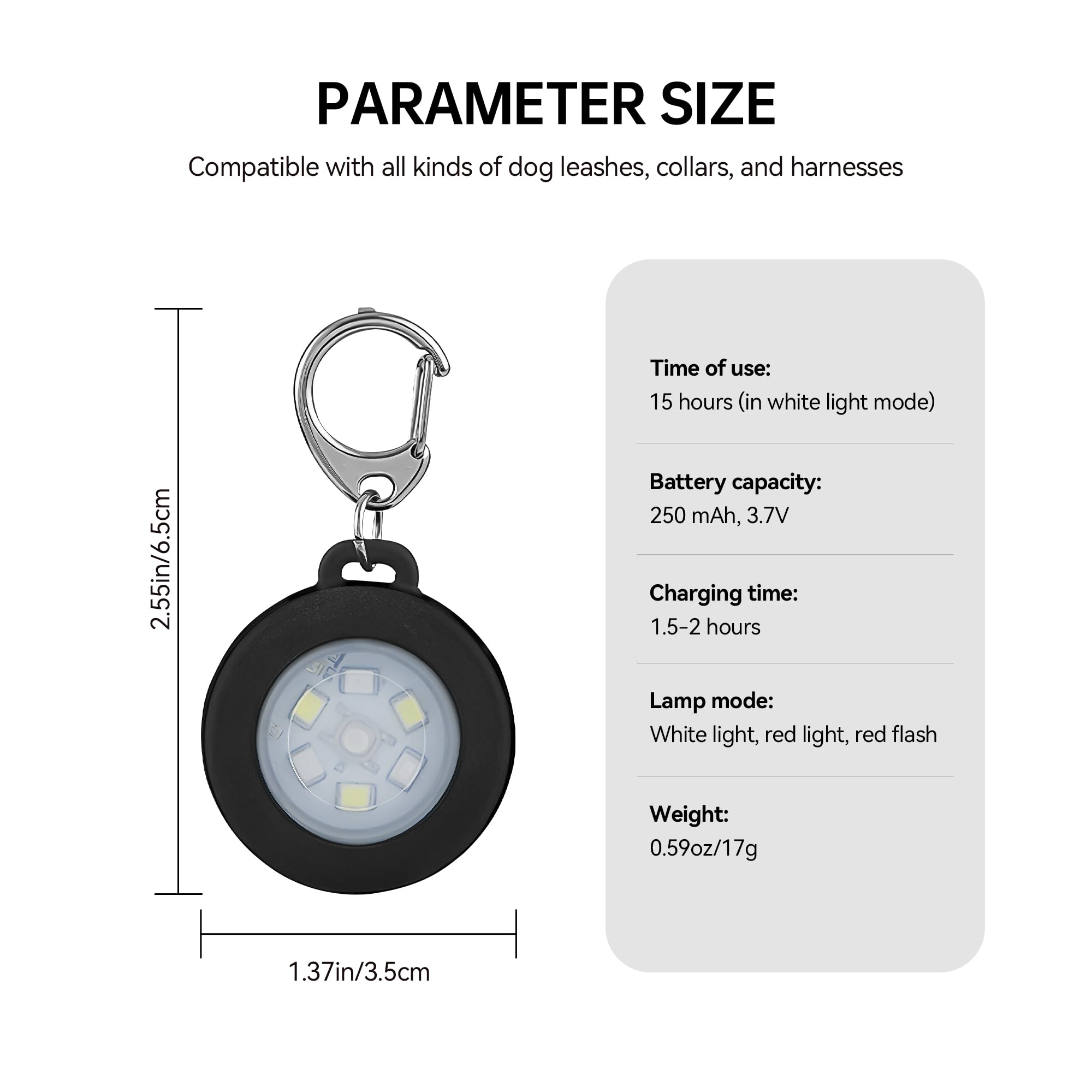 AutoEuropa luz de collar para paseos nocturnos facilita mayor visibilidad.