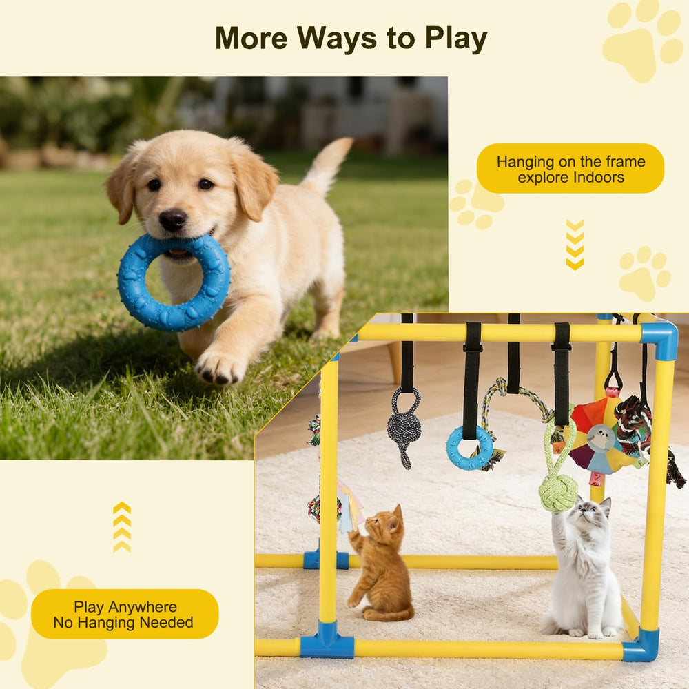 Autyomo Puppy Play Gym: estimulación sensorial con texturas y sonidos.