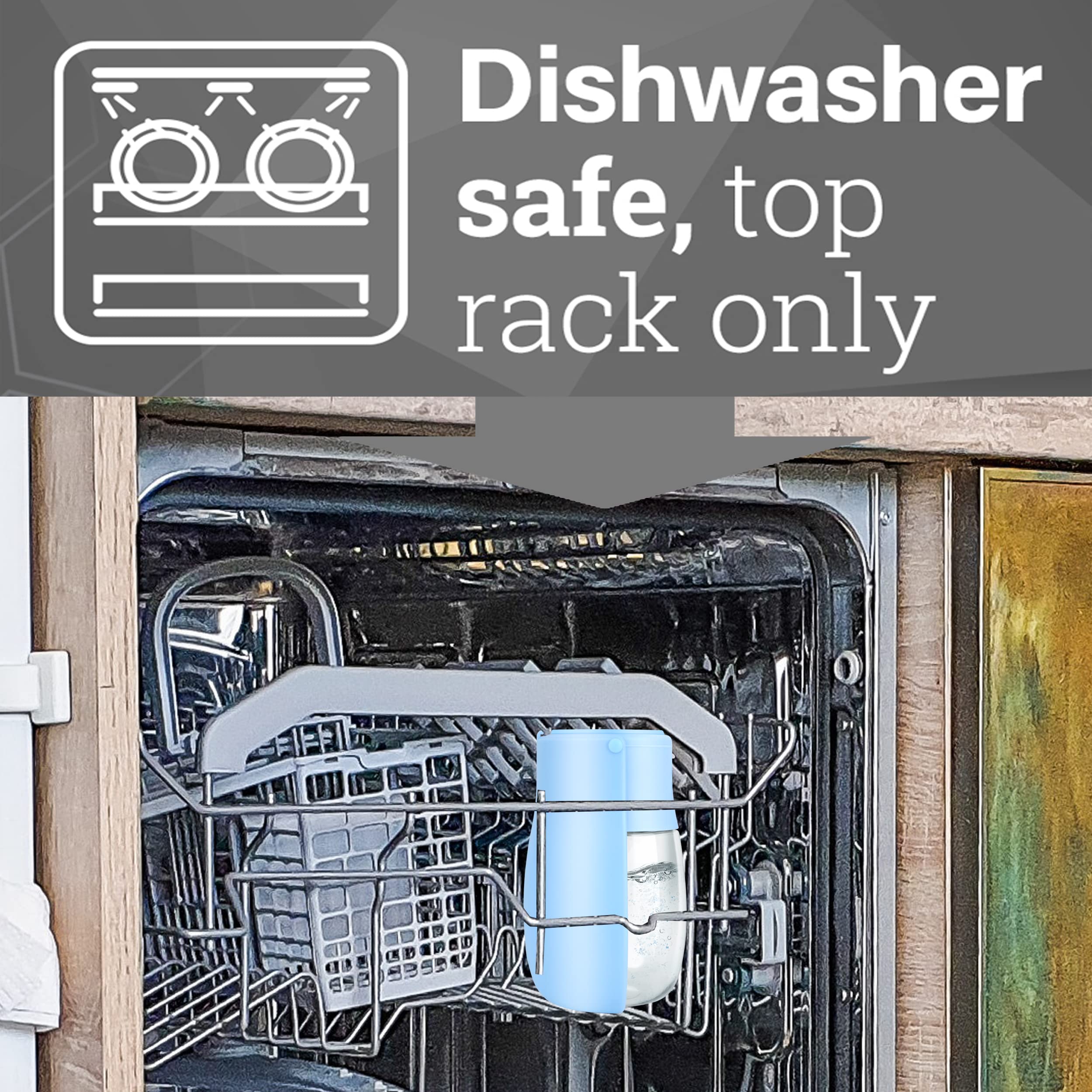 AVELORA funcion de devolver agua sobrante, evita desperdicios durante la ruta.